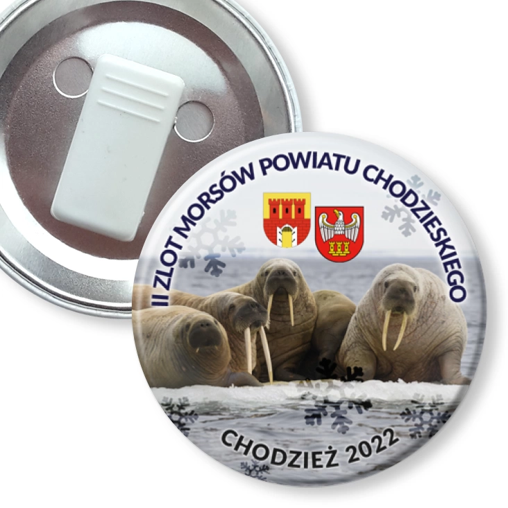 przypinka z żabką II Zlot Morsów Powiatu Chodzieskiego