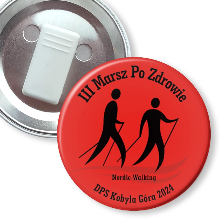 przypinka z żabką III Marsz po zdrowie