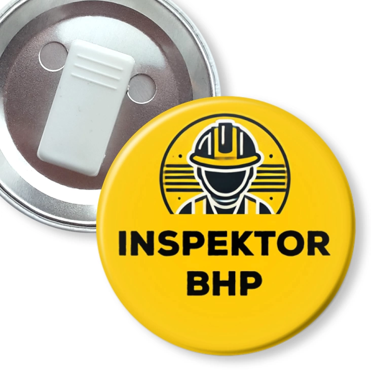 przypinka z żabką Inspektor BHP