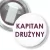 Przypinka z żabką Kapitan drużyny fioletowy napis