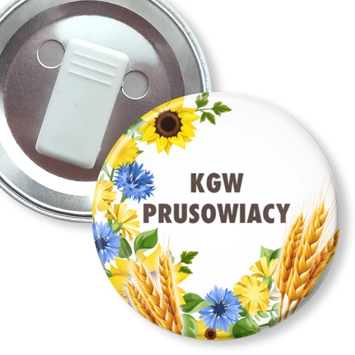 przypinka z żabką KGW Prusowiacy