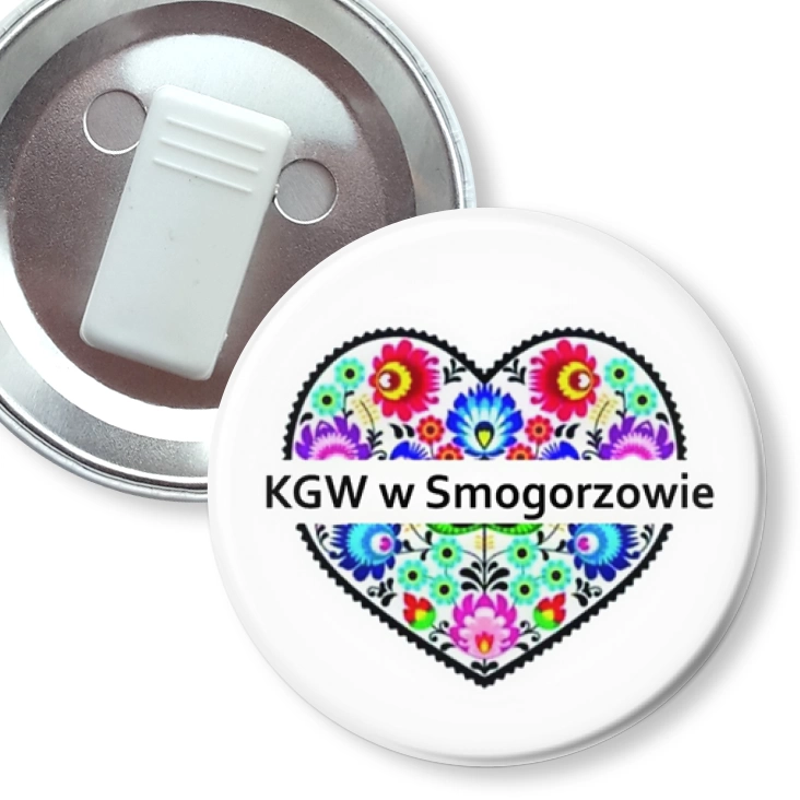 przypinka z żabką KGW Smogorzowo