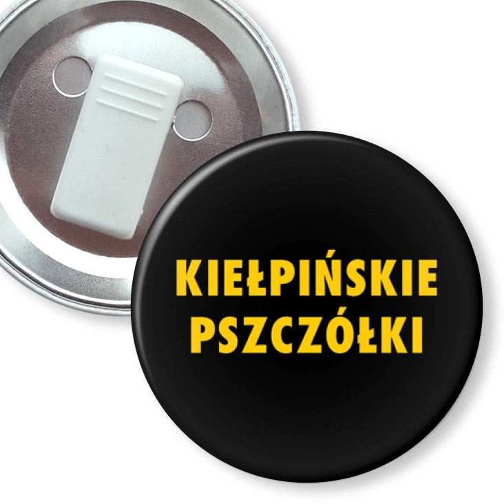 przypinka z żabką Kiełpińskie Pszczółki