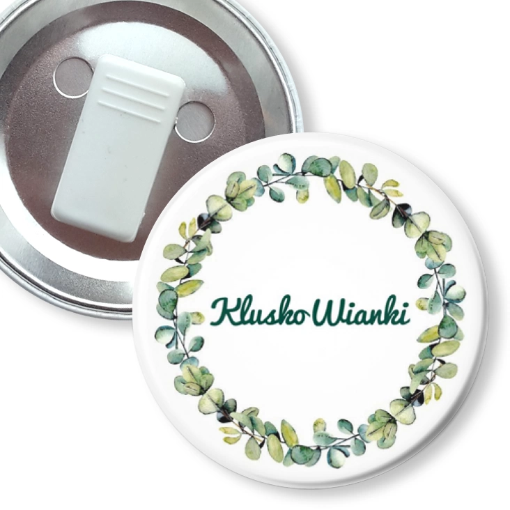 przypinka z żabką Klusko Wianki