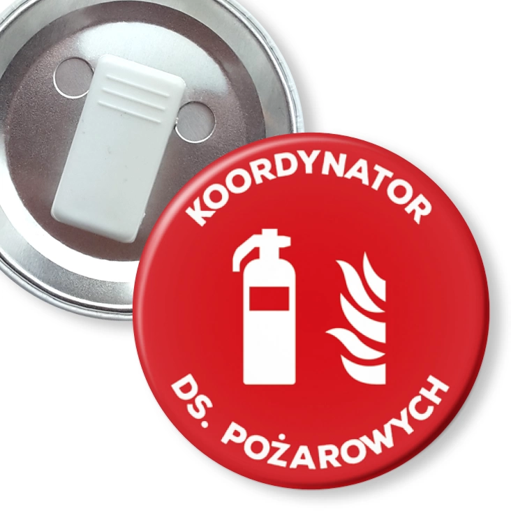 przypinka z żabką Koordynator ds. pożarowych