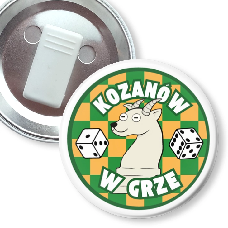 przypinka z żabką Kozanów w grze
