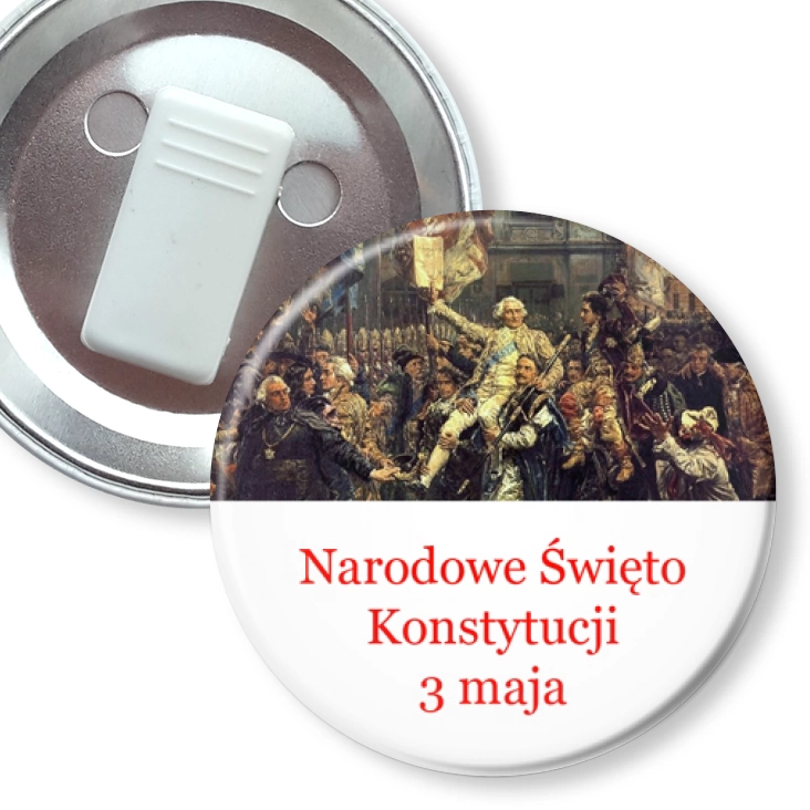 przypinka z żabką Narodowe Święto Konstytucji 3 Maja Jan Matejko