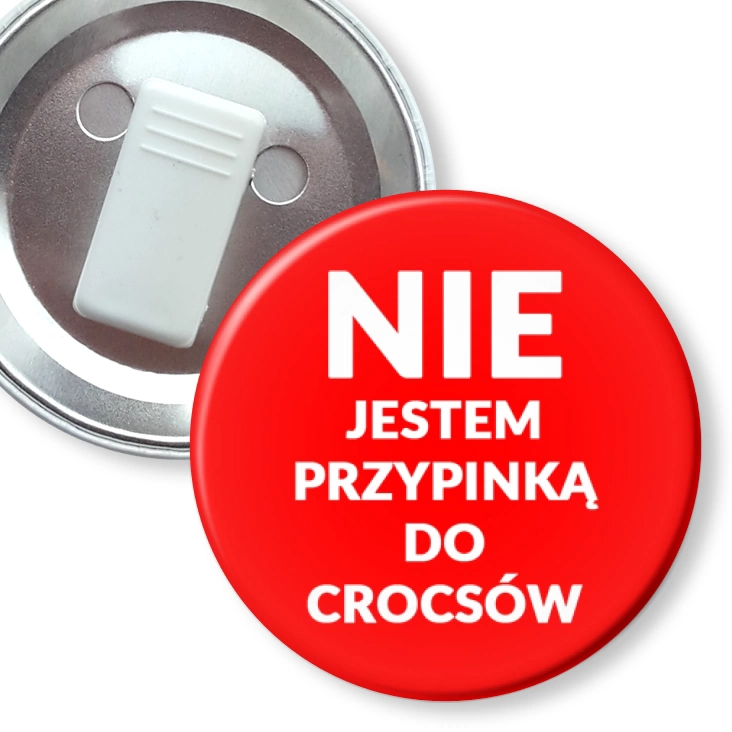 z żabką Nie jestem przypinka do crocsów