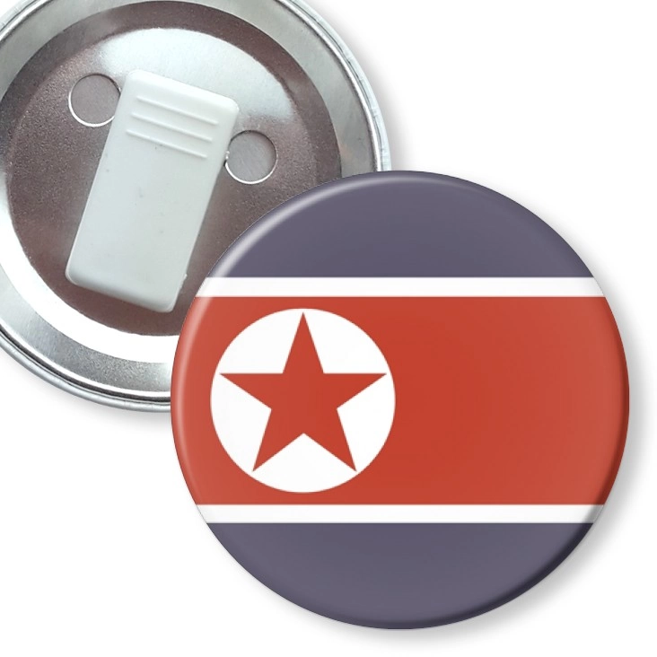 przypinka z żabką nkorea