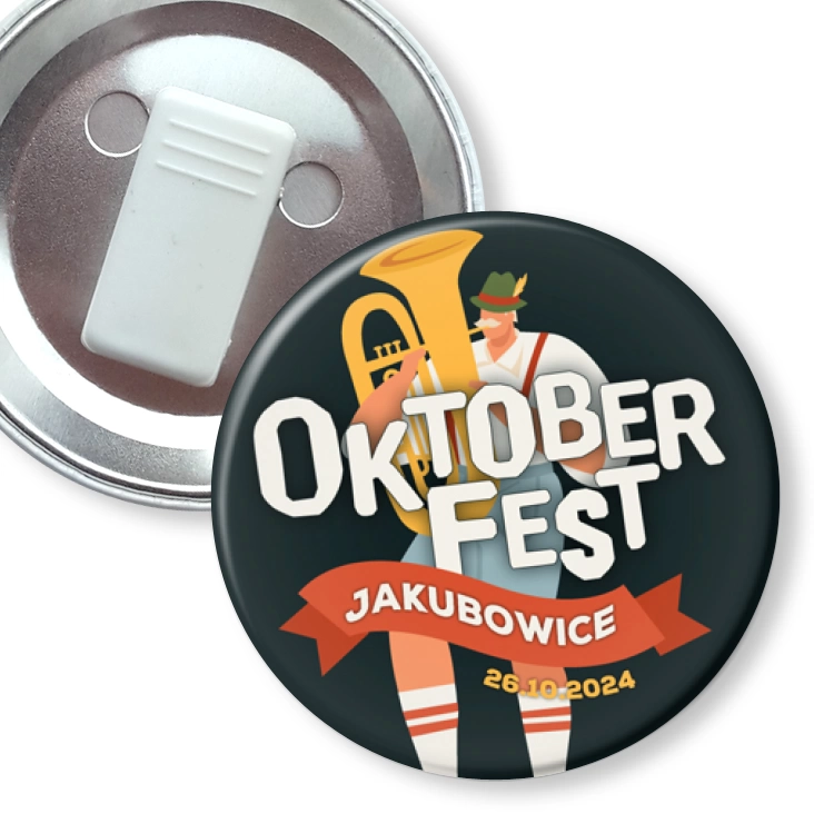 przypinka z żabką Oktoberfest Jakubowice 2024
