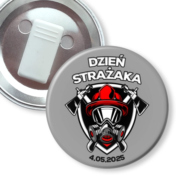 przypinka z żabką Odznaka na Dzień Strażaka 4 maja