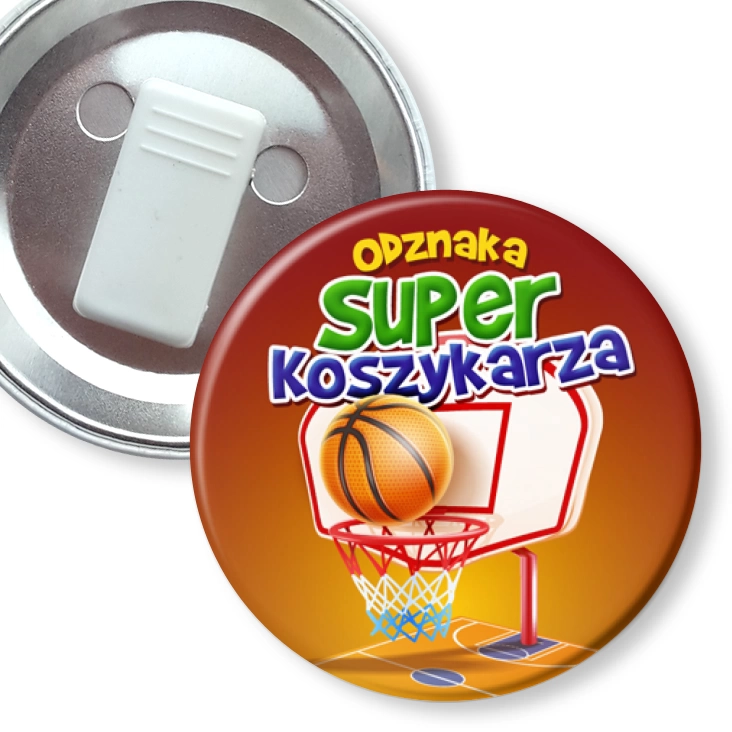 przypinka z żabką Odznaka Super Koszykarza