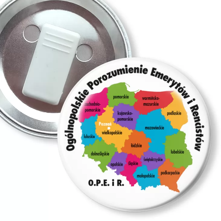 przypinka z żabką OPEiR