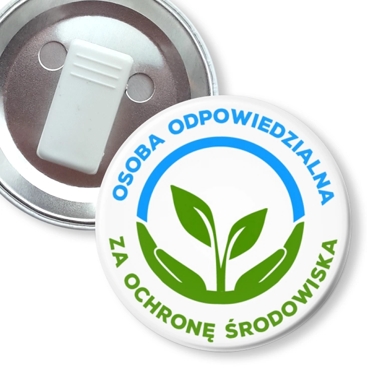 przypinka z żabką Osoba odpowiedzialna za ochronę środowiska