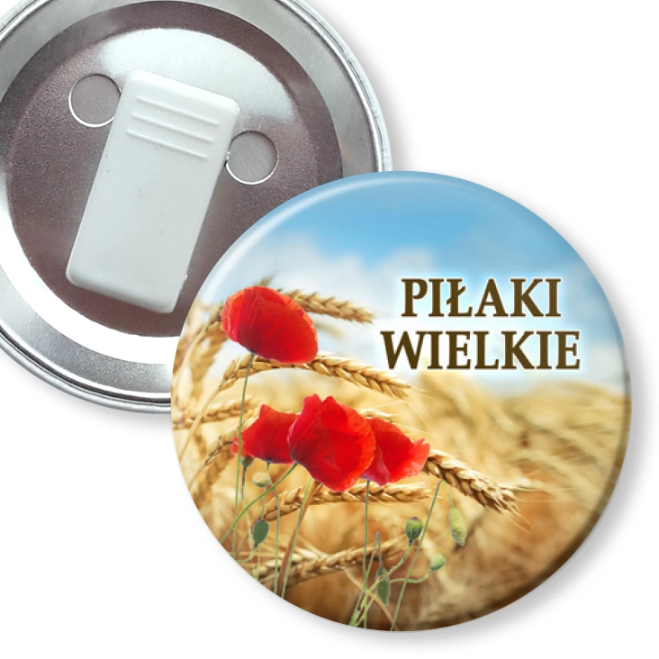 przypinka z żabką Piłaki Wielkie