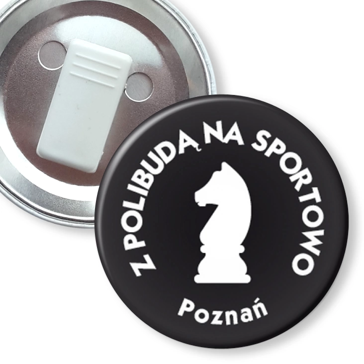 przypinka z żabką Politechnika Poznańska Szachy