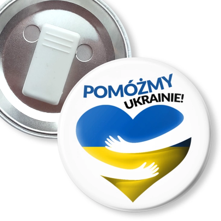 przypinka z żabką Pomóżmy Ukrainie