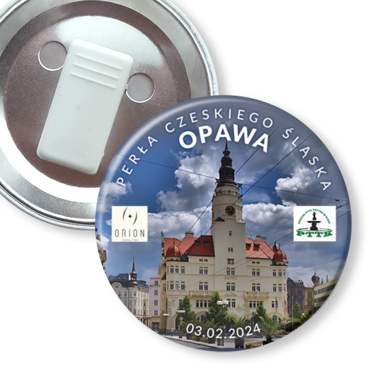przypinka z żabką PTTK Nysa Opawa 2024