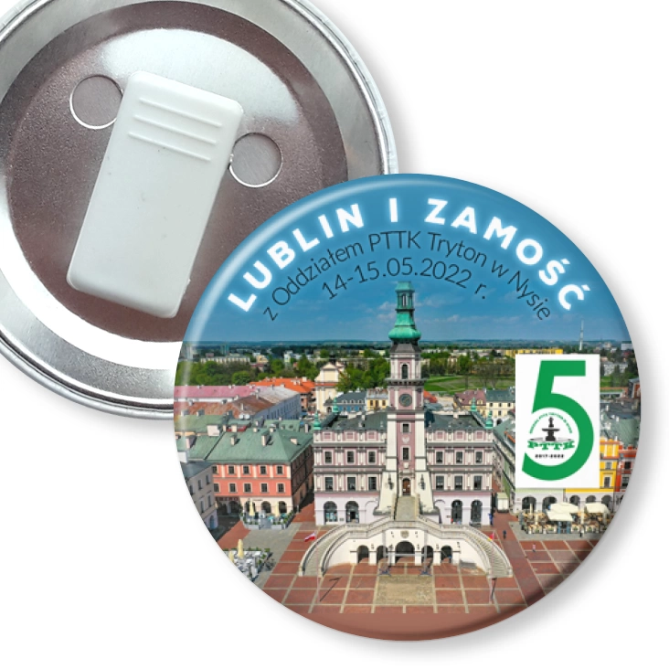 przypinka z żabką Rajd Lublin Zamość