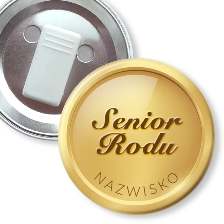 przypinka z żabką Senior rodu