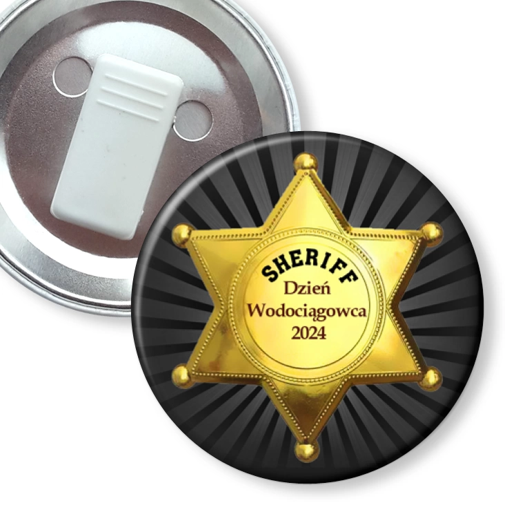 przypinka z żabką Sheriff Dzień Wodociągowca 2024