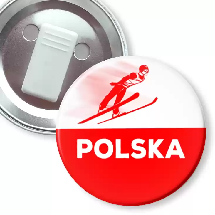 przypinka z żabką Skoki narciarskie Polska