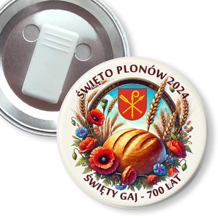 przypinka z żabką Święto Plonów Rychliki 2024