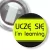 Przypinka z żabką Uczę się learning