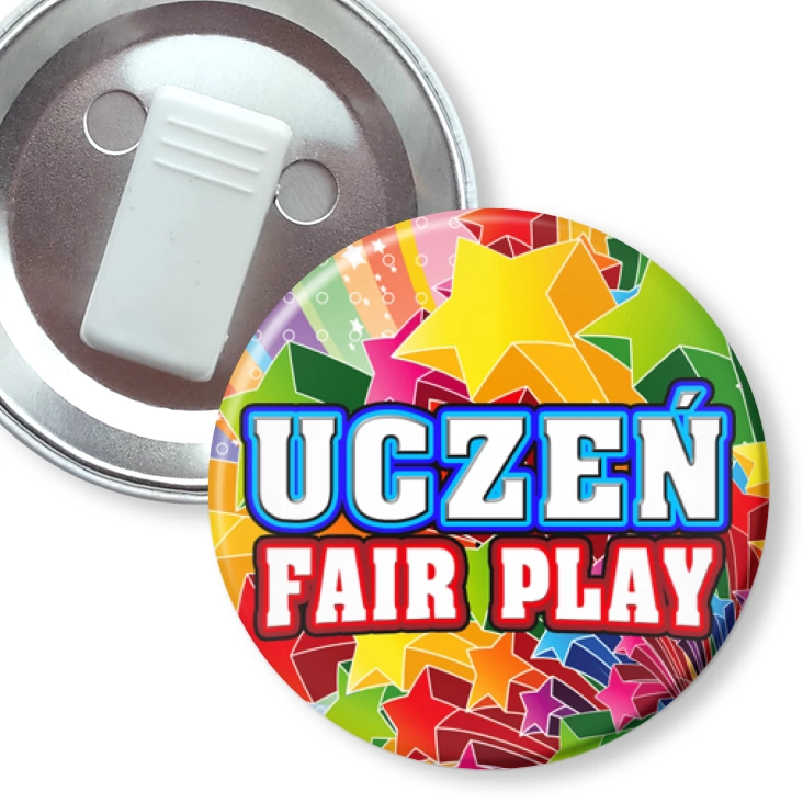 przypinka z żabką Uczeń Fair Play