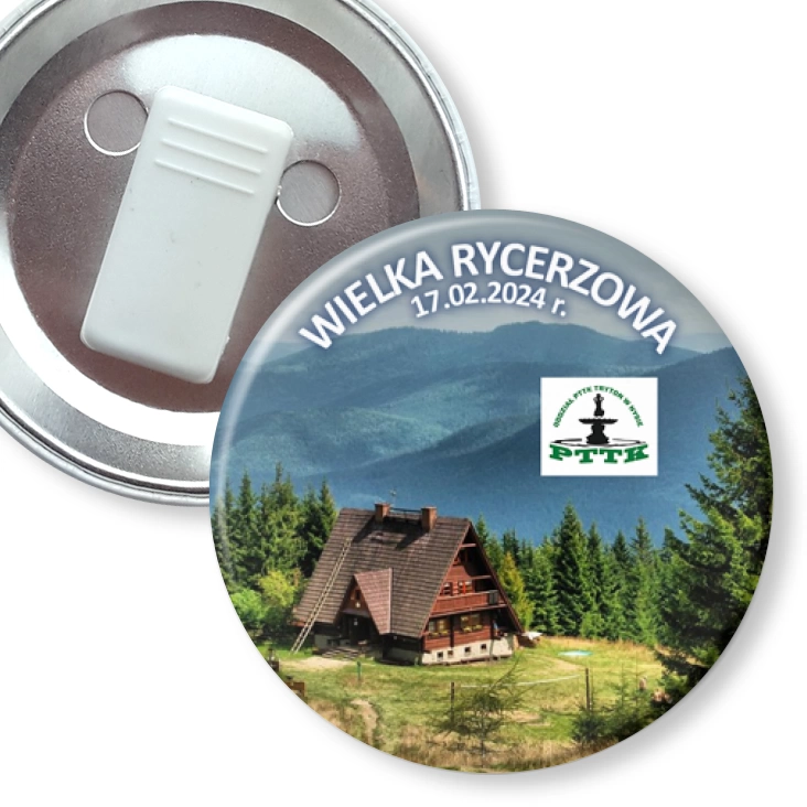 przypinka z żabką Wielka Rycerzowa PTTK Nysa