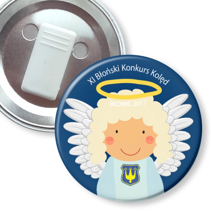 przypinka z żabką XI Błoński Konkurs Kolęd