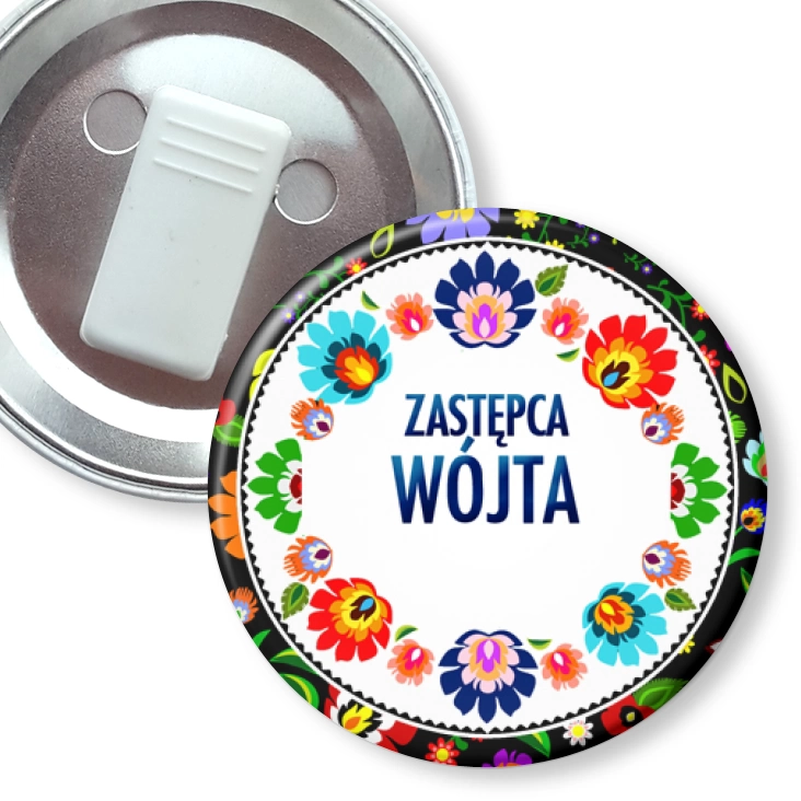 przypinka z żabką Zastępca Wójta folk