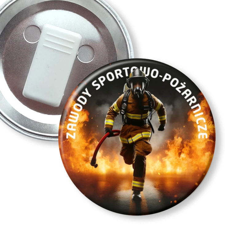 przypinka z żabką Zawody Sportowo-Pożarnicze