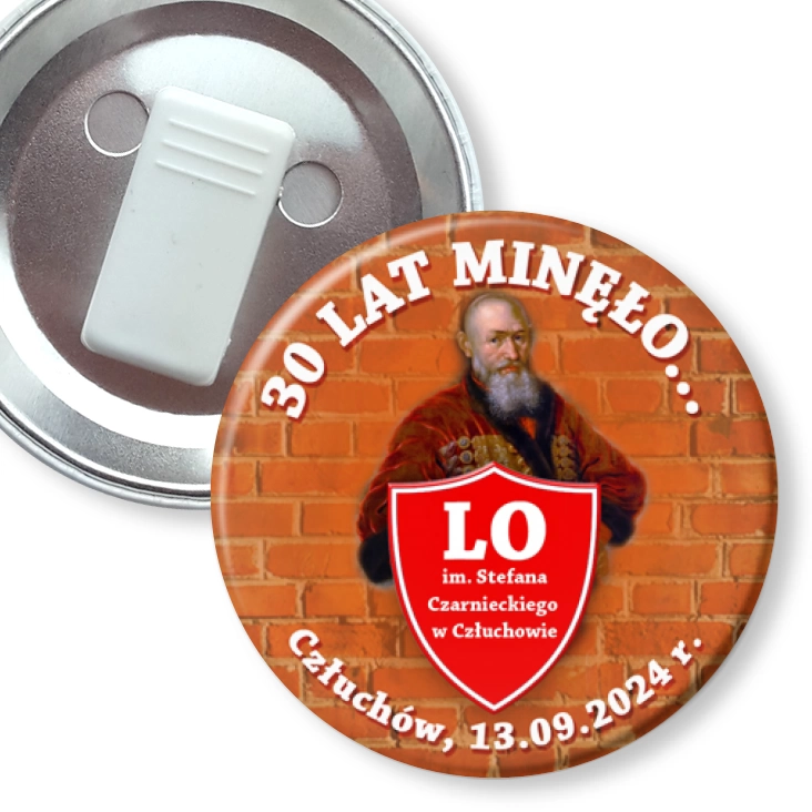 przypinka z żabką Zjazd po 30 latach Stefan Czarniecki
