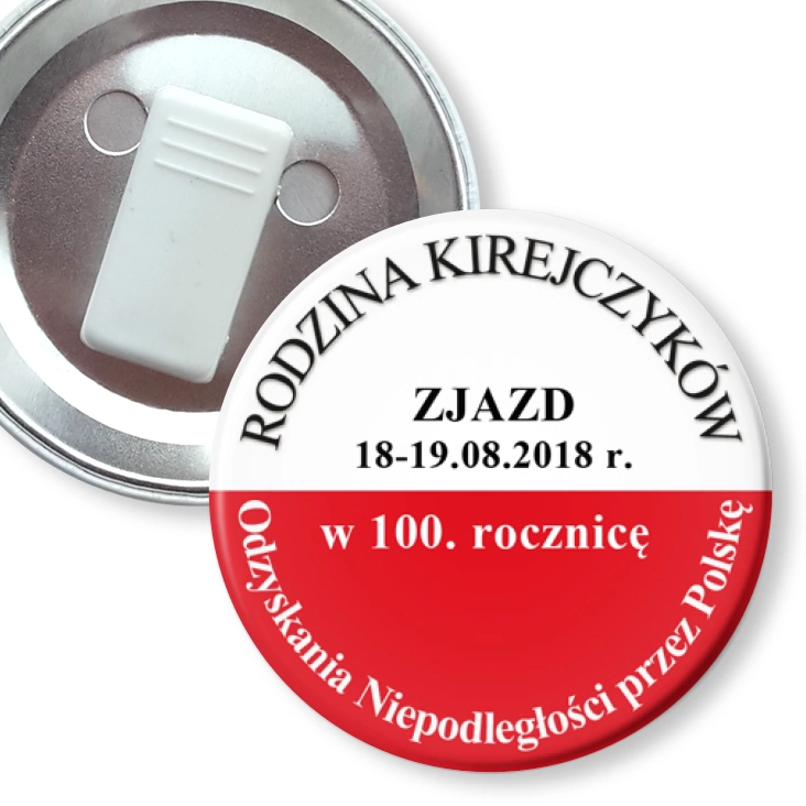 przypinka z żabką Rodzina Kirejczyków