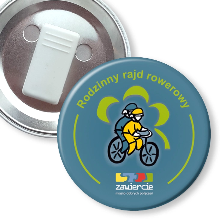 przypinka z żabką Rodzinny rajd rowerowy - Zawiercie 2010