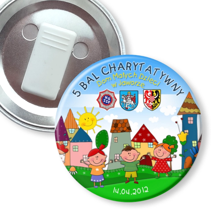 przypinka z żabką 5 Bal Charytatywny