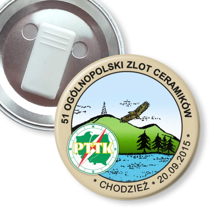 przypinka z żabką 51 Ogólnopolski Zlot Ceramików