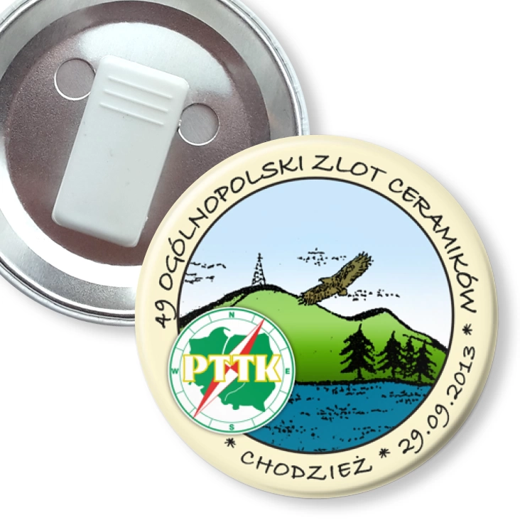 przypinka z żabką 49 Ogólnopolski Zlot Ceramików