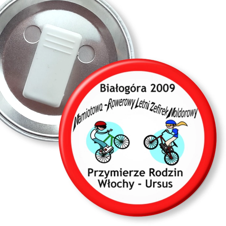 przypinka z żabką Białogóra 2009