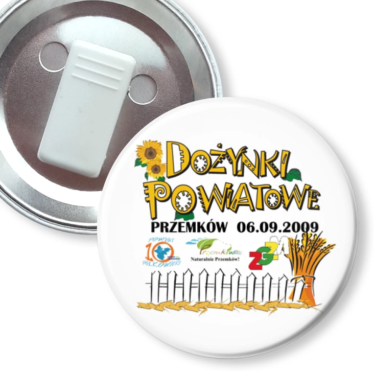 przypinka z żabką Dożynki Powiatowe - Przemków 2009
