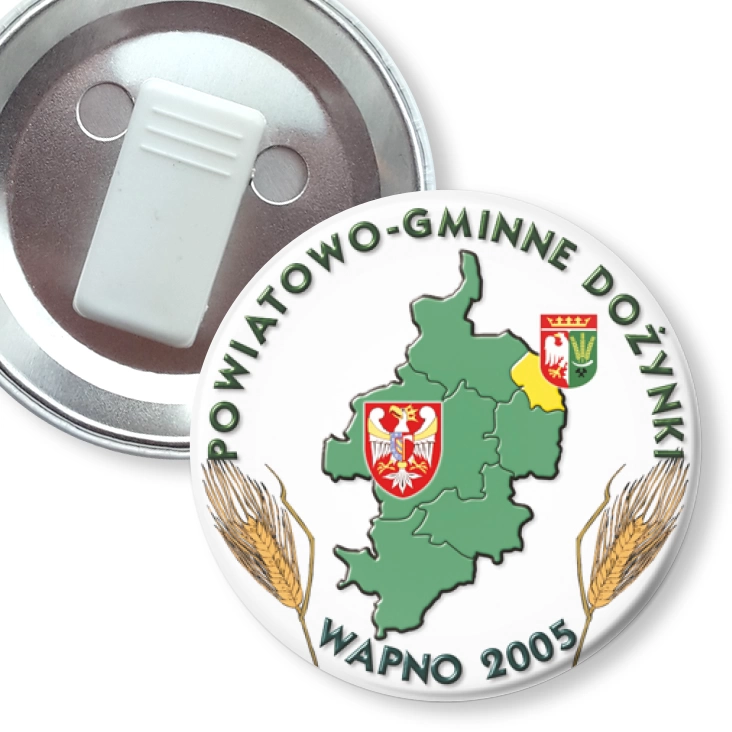 przypinka z żabką Dożynki Wapno 2005