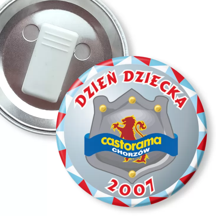 przypinka z żabką Dzień Dziecka 2007