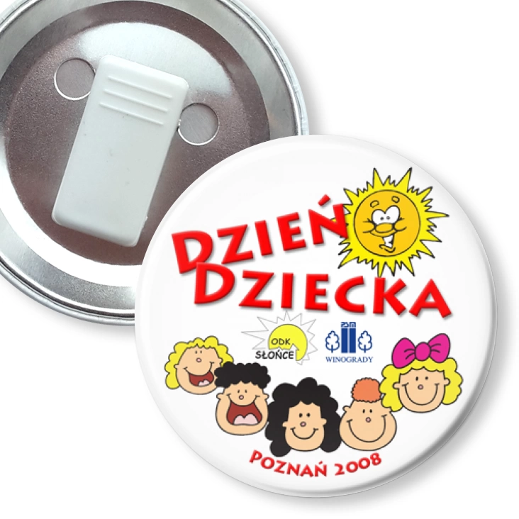 przypinka z żabką Dzień Dziecka 2008