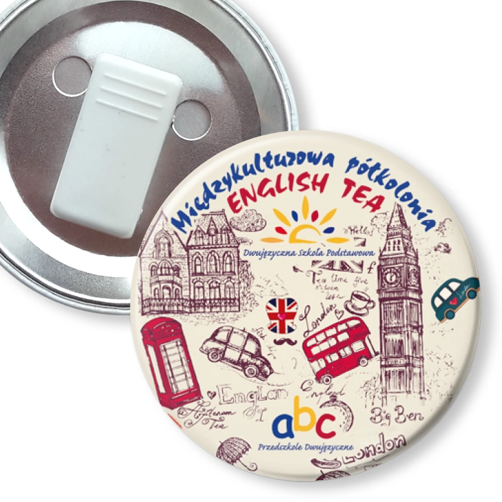 przypinka z żabką English Tea