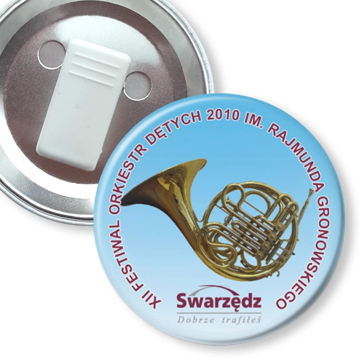 przypinka z żabką Festiwal Orkiestr Dętych