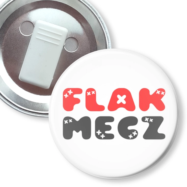 przypinka z żabką Flakmecz