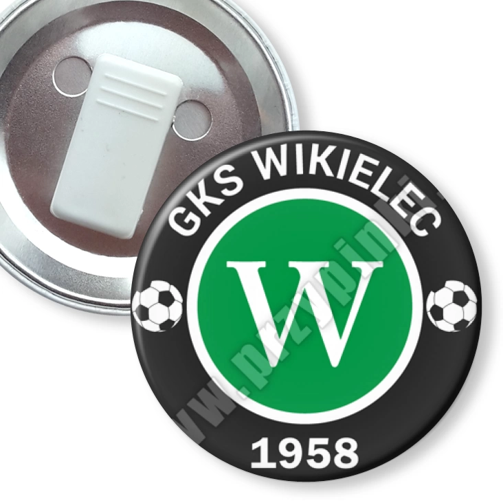przypinka z żabką GKS Wikielec