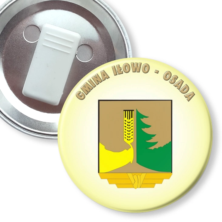przypinka z żabką Gmina Iłowo - Osada