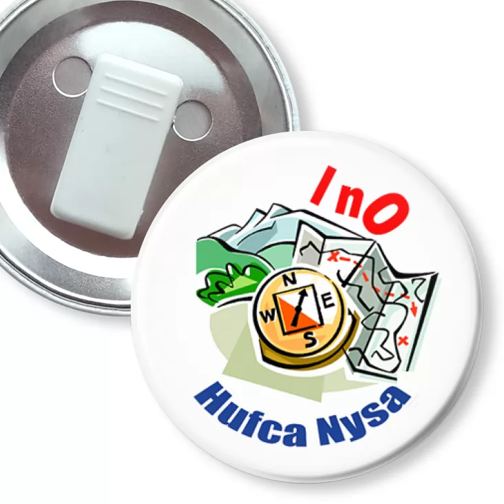 przypinka z żabką Hufiec Nysa